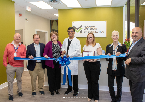 Ribbon cutting celebration at Modern Vein Care of Connecticut
